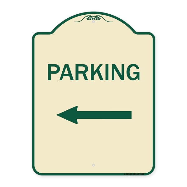 Signmission Parking Left Arrow Heavy-Gauge Aluminum Architectural Sign, 24" x 18", TG-1824-23365 A-DES-TG-1824-23365 - main